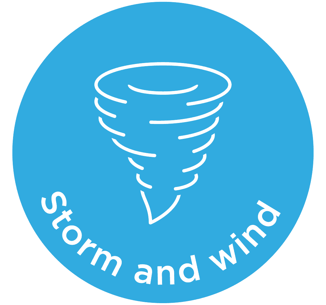 Storm and wind